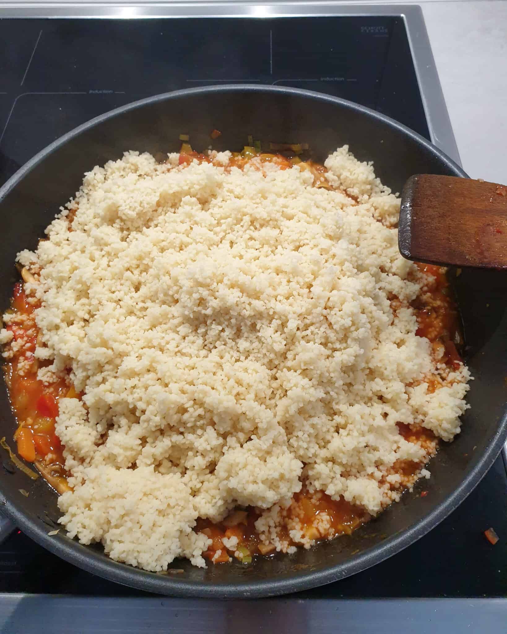 Couscous Pfanne mit Gemüse leicht und lecker Lydiasfoodblog