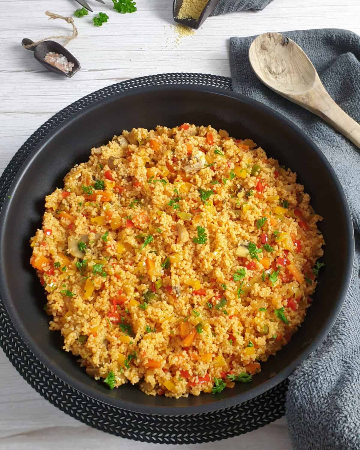 Couscous Pfanne mit Gemüse - leicht und lecker | Lydiasfoodblog