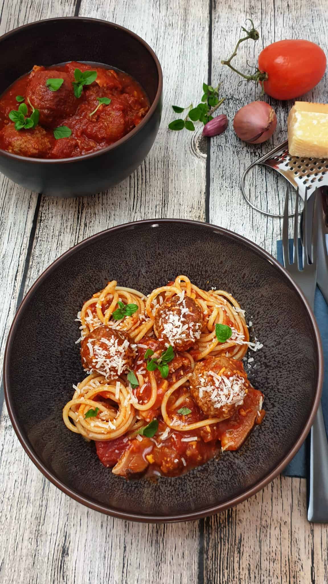 Italienische Hackbällchen mit Spaghetti - Lydiasfoodblog