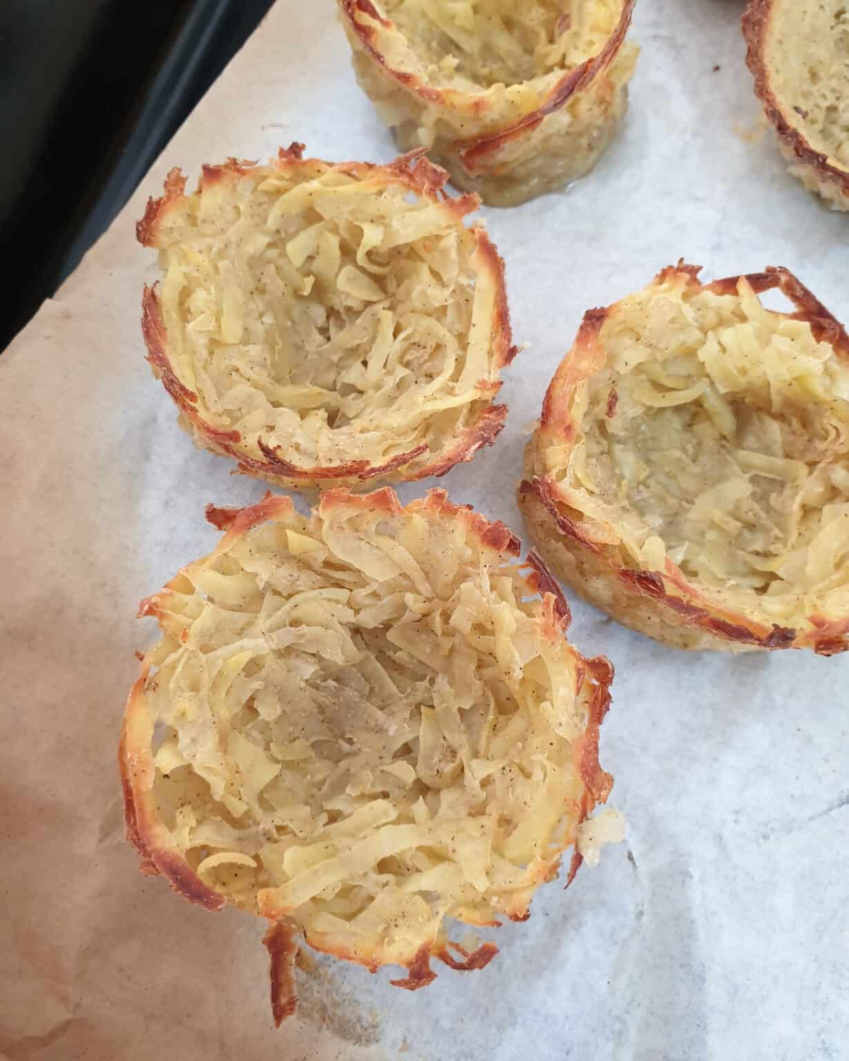 Kartoffelnester mit Lachs und Avocado - Lydiasfoodblog