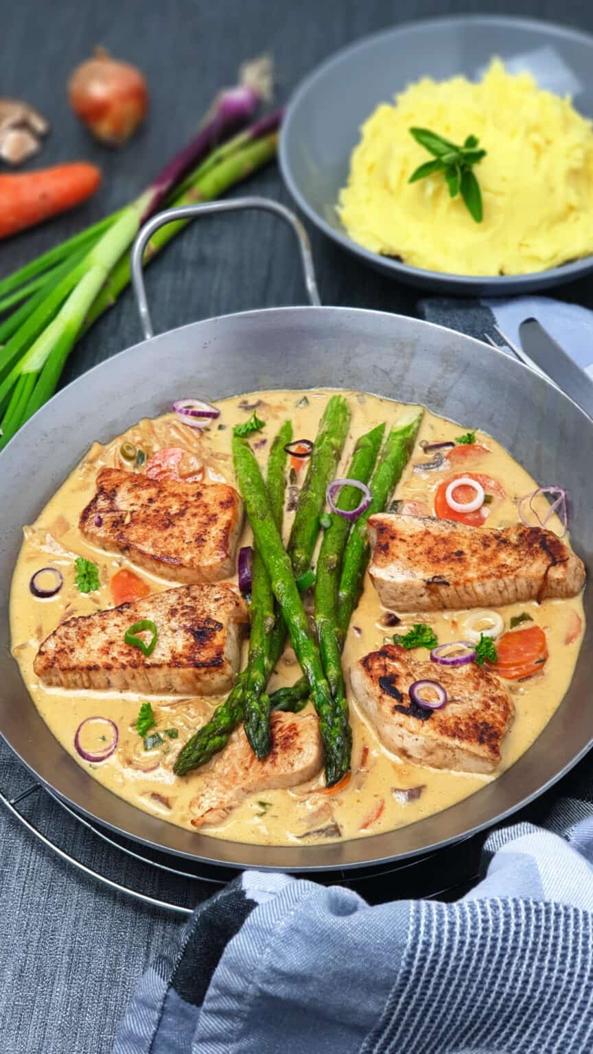 Puten-Medaillons in Senf-Sahne-Soße - Lydiasfoodblog