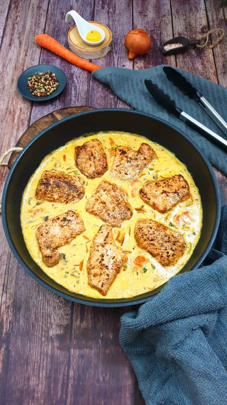 Puten-Medaillons in Senf-Sahne-Soße - Lydiasfoodblog