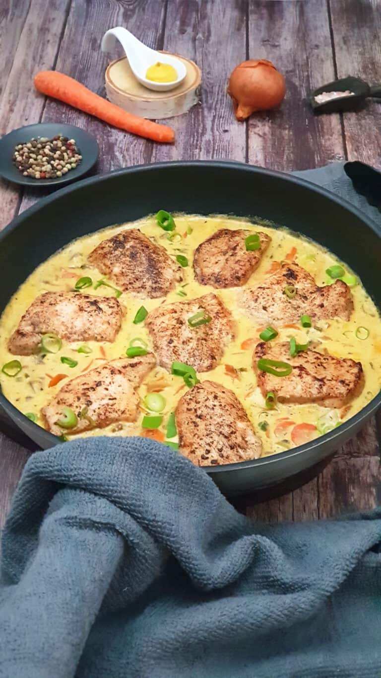 Puten-Medaillons in Senf-Sahne-Soße - Lydiasfoodblog