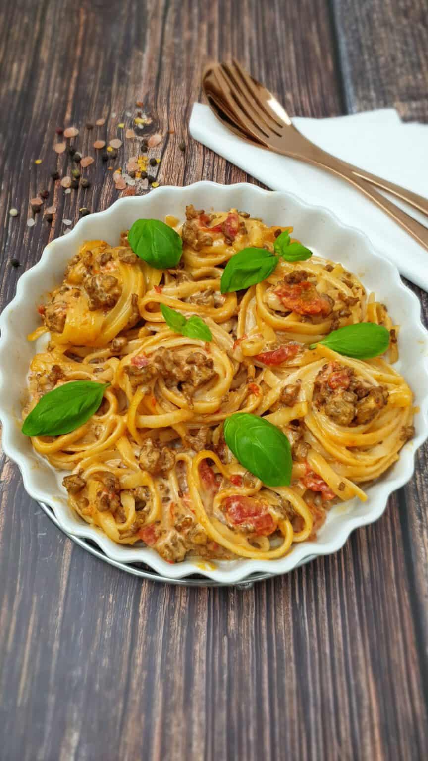 Spaghetti Auflauf mit Hackfleisch - Lydiasfoodblog