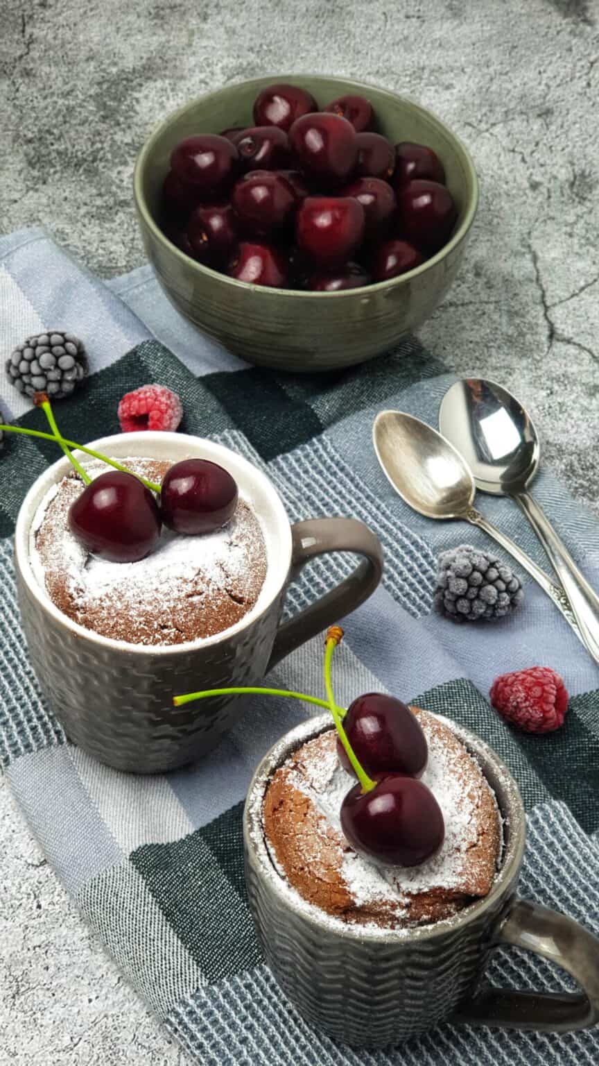 Mug Cake mit Schoko, schneller Tassenkuchen - Lydiasfoodblog