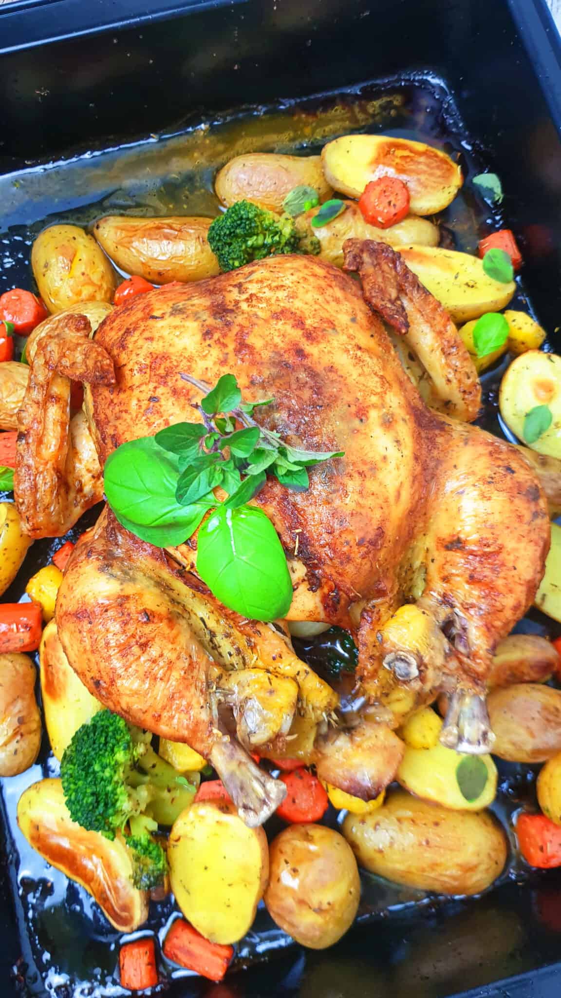 Ganzes Hähnchen / Poularde aus dem Ofen - Lydiasfoodblog