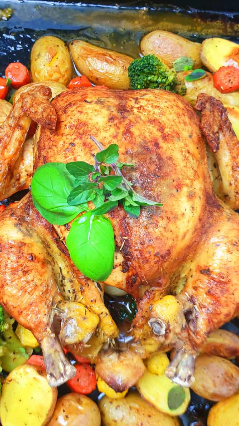 Ganzes Hähnchen / Poularde aus dem Ofen - Lydiasfoodblog