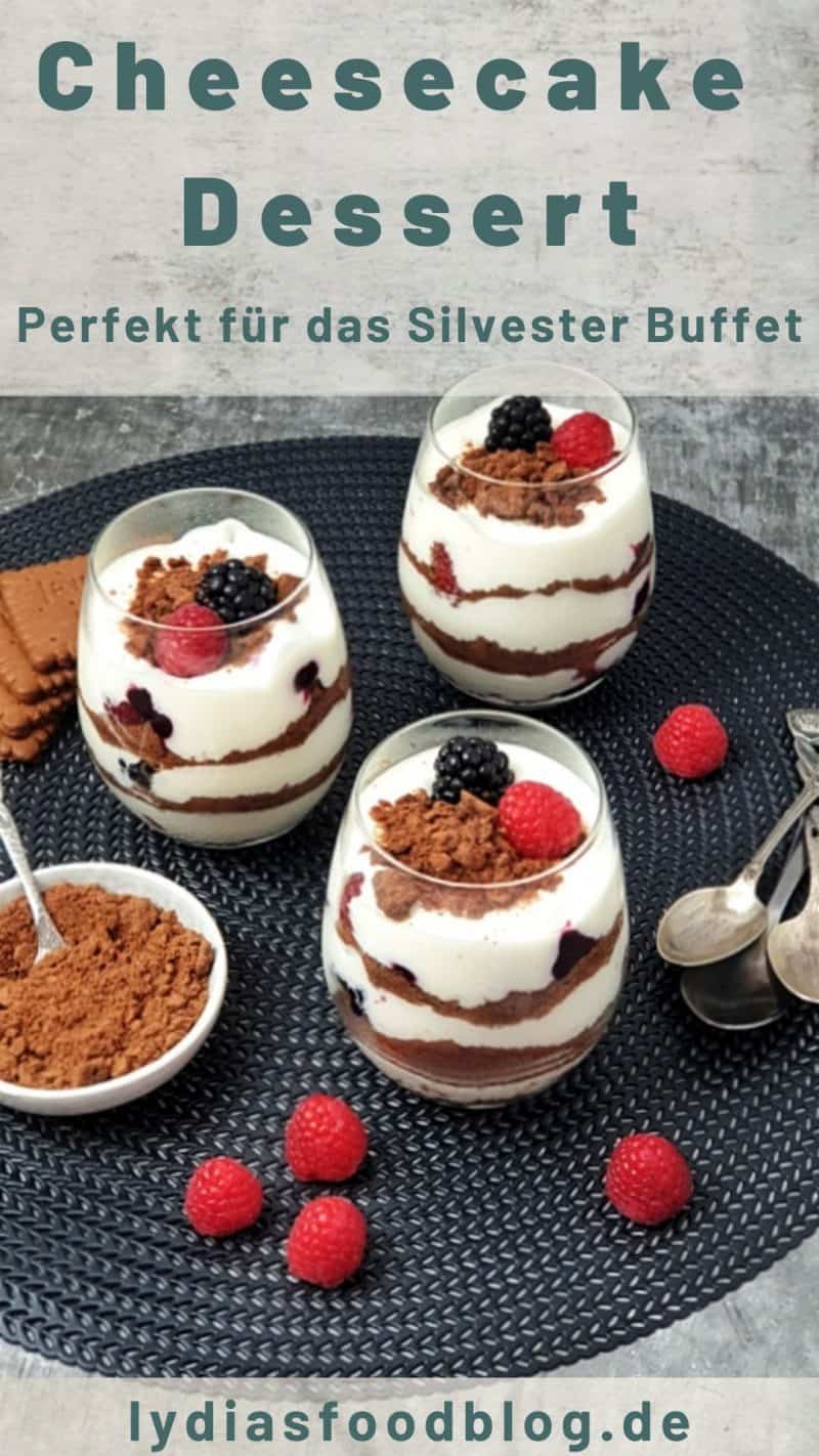 Beeren Cheesecake Dessert im Glas Lydiasfoodblog