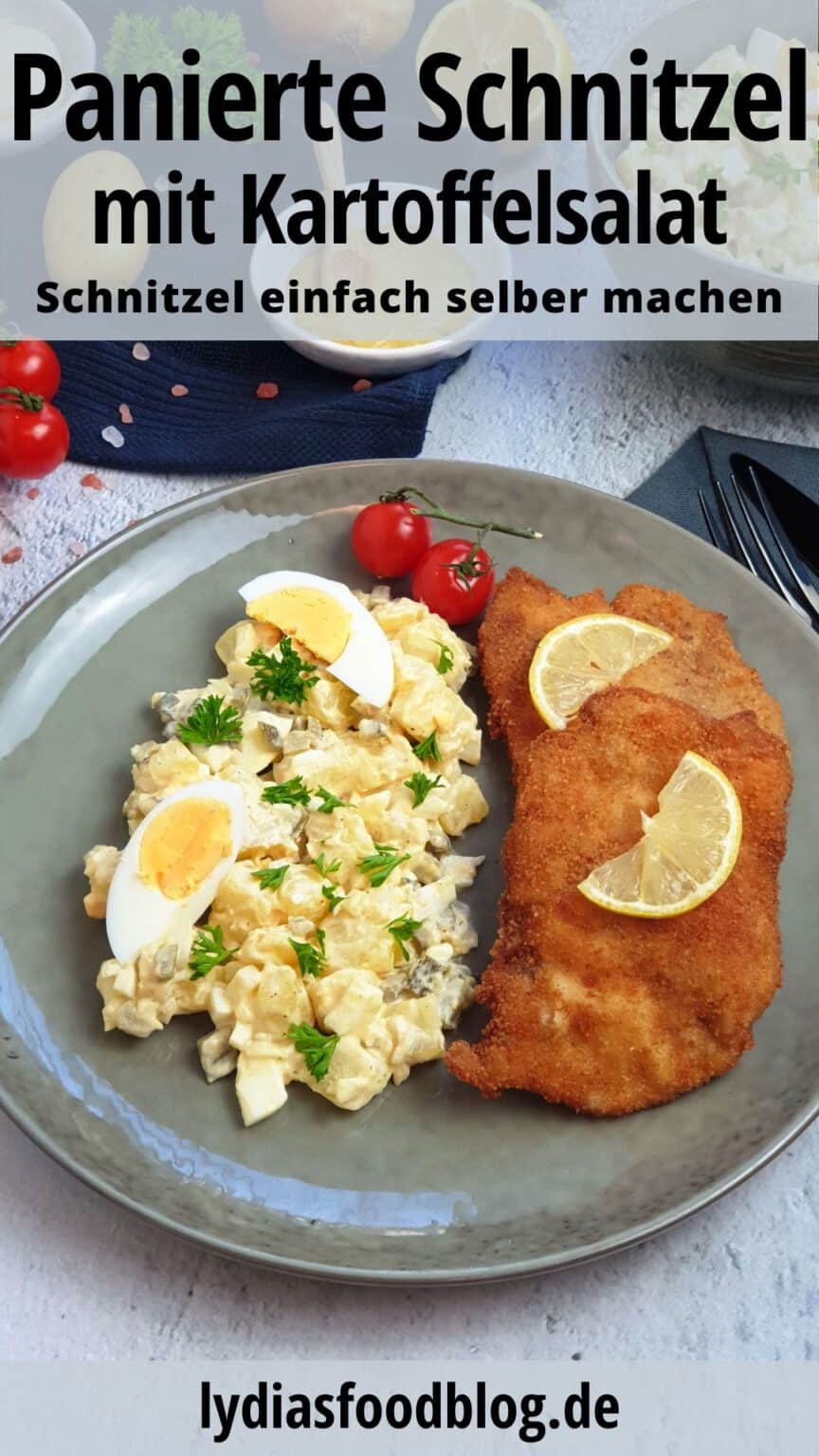 Hähnchen Schnitzel mit Kartoffelsalat - Lydiasfoodblog