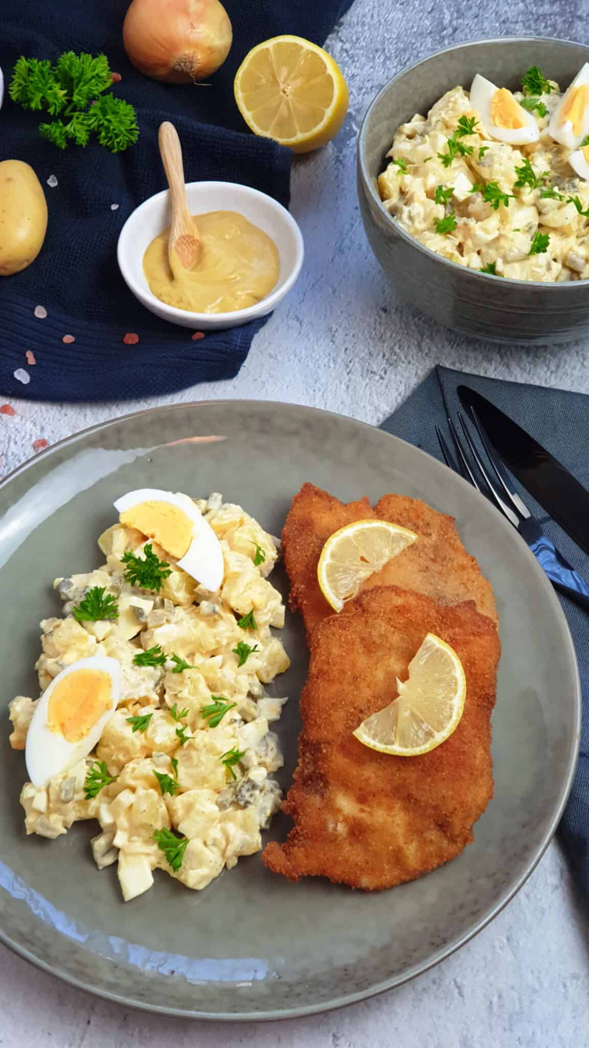 Hähnchen Schnitzel mit Kartoffelsalat - Lydiasfoodblog