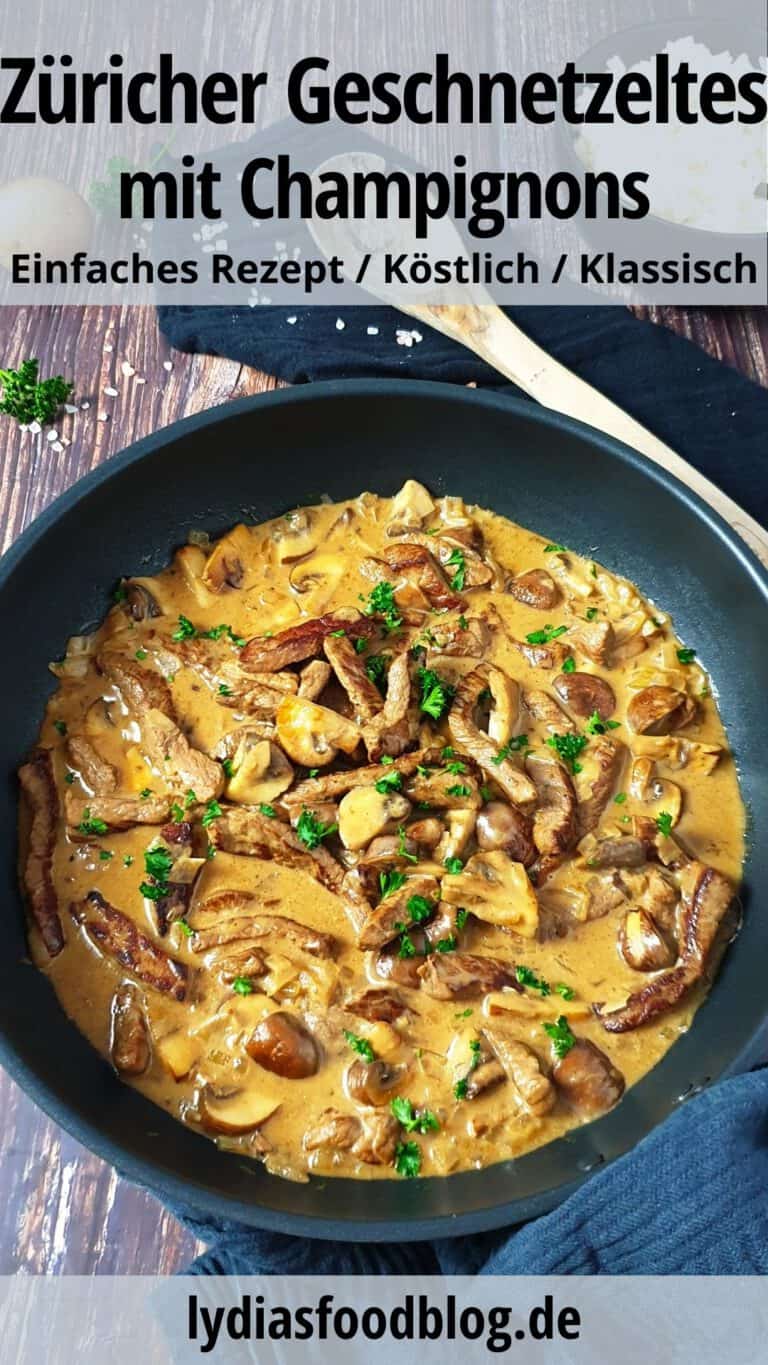 Züricher Geschnetzeltes mit Reis - Lydiasfoodblog