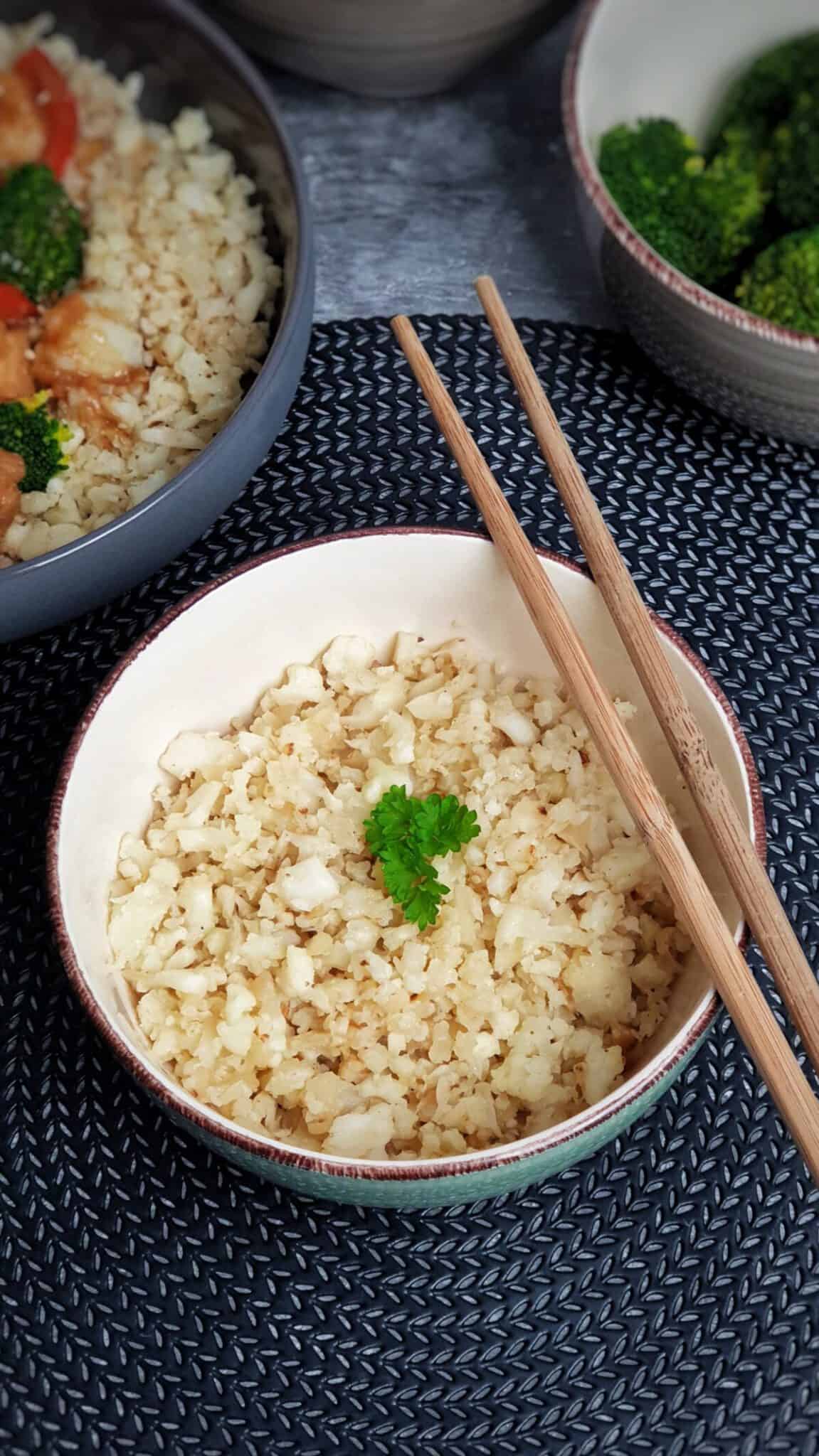 Blumenkohlreis schneller Low Carb Reis - Lydiasfoodblog