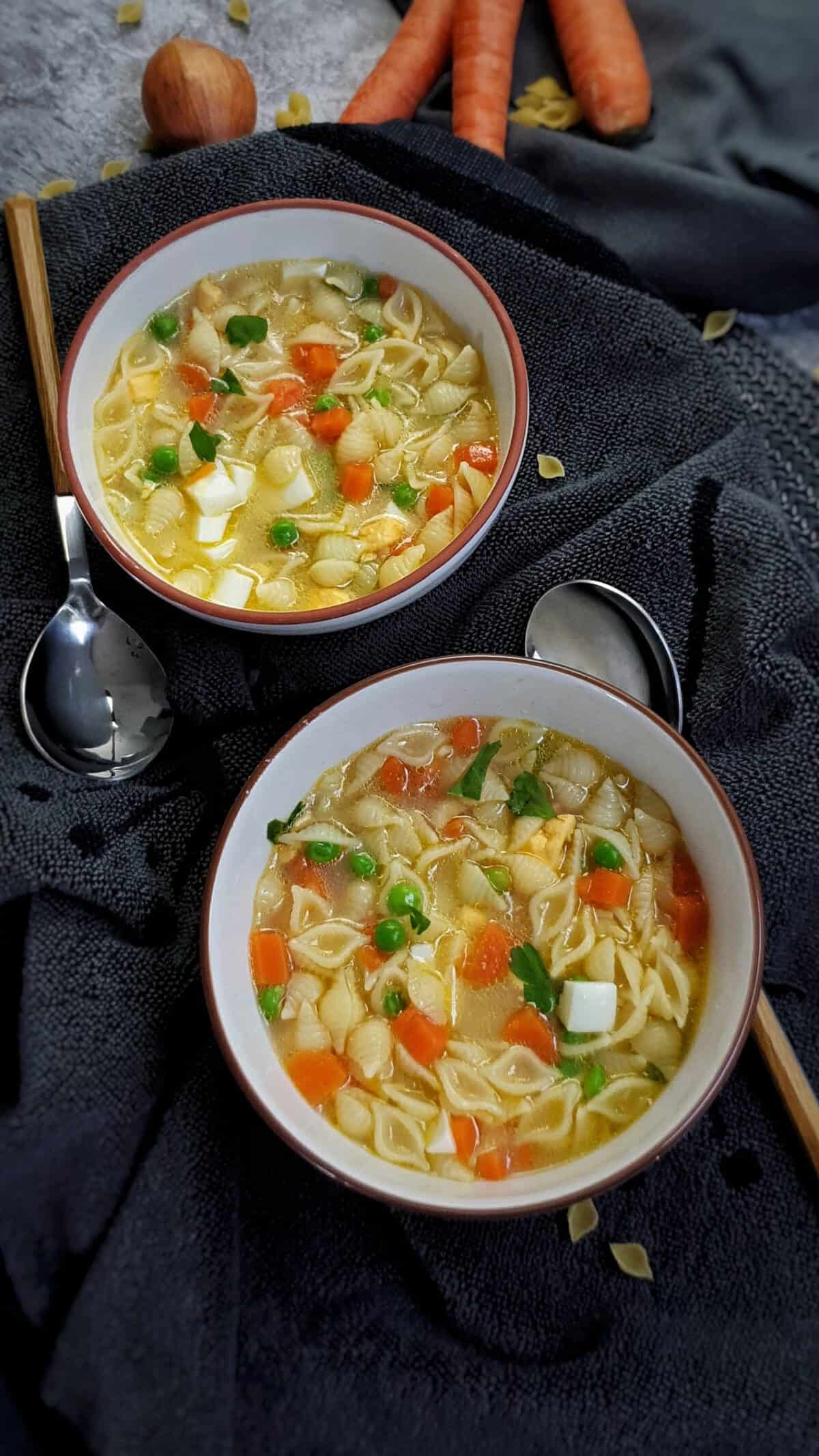 Nudelsuppe mit Möhre und Ei | Lydiasfoodblog