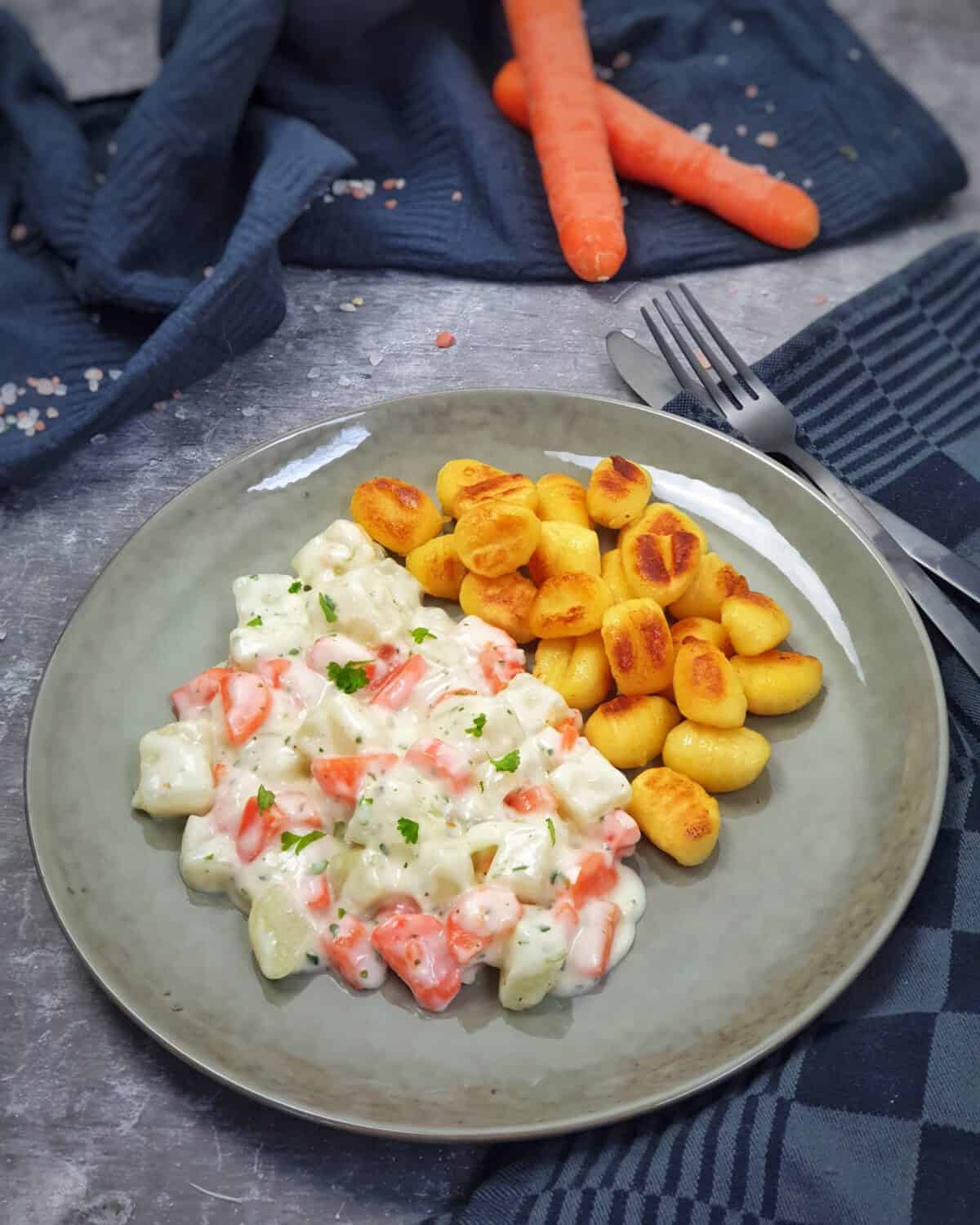 Kohlrabi-Möhren-Gemüse, einfach klassisch - Lydiasfoodblog
