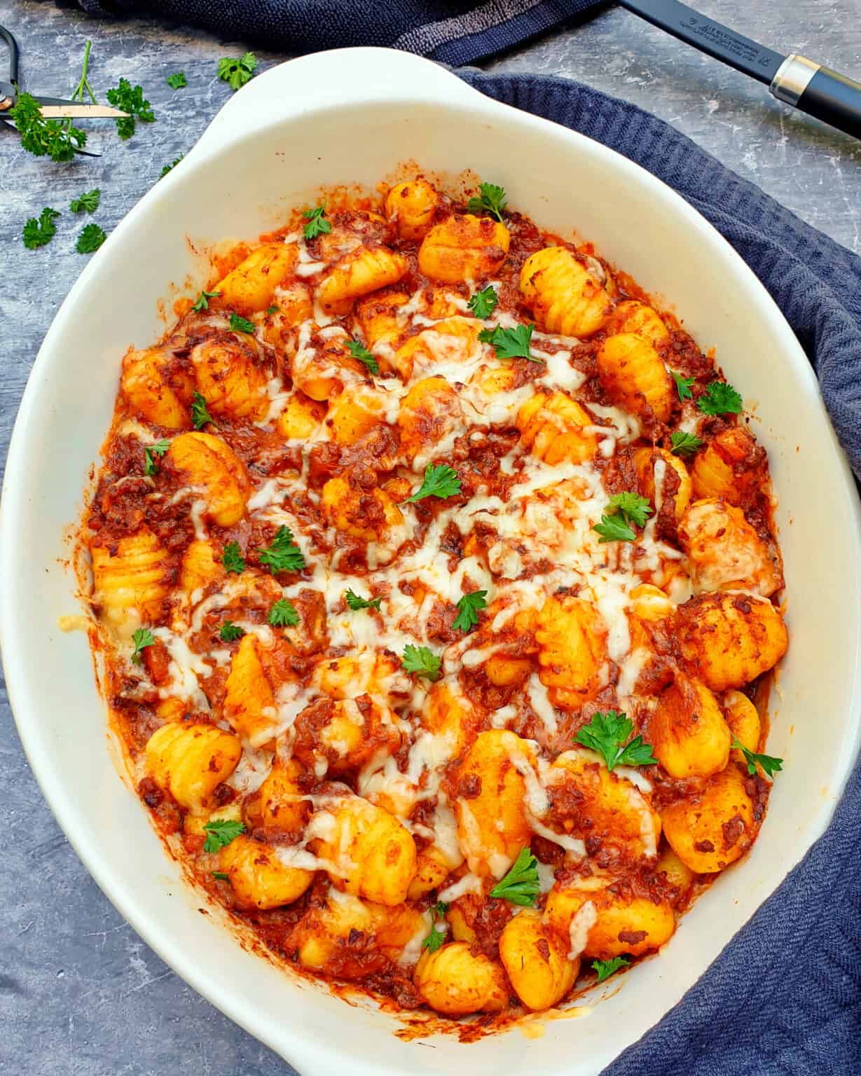 Bolognese Gratin mit Gnocchi - Lydiasfoodblog