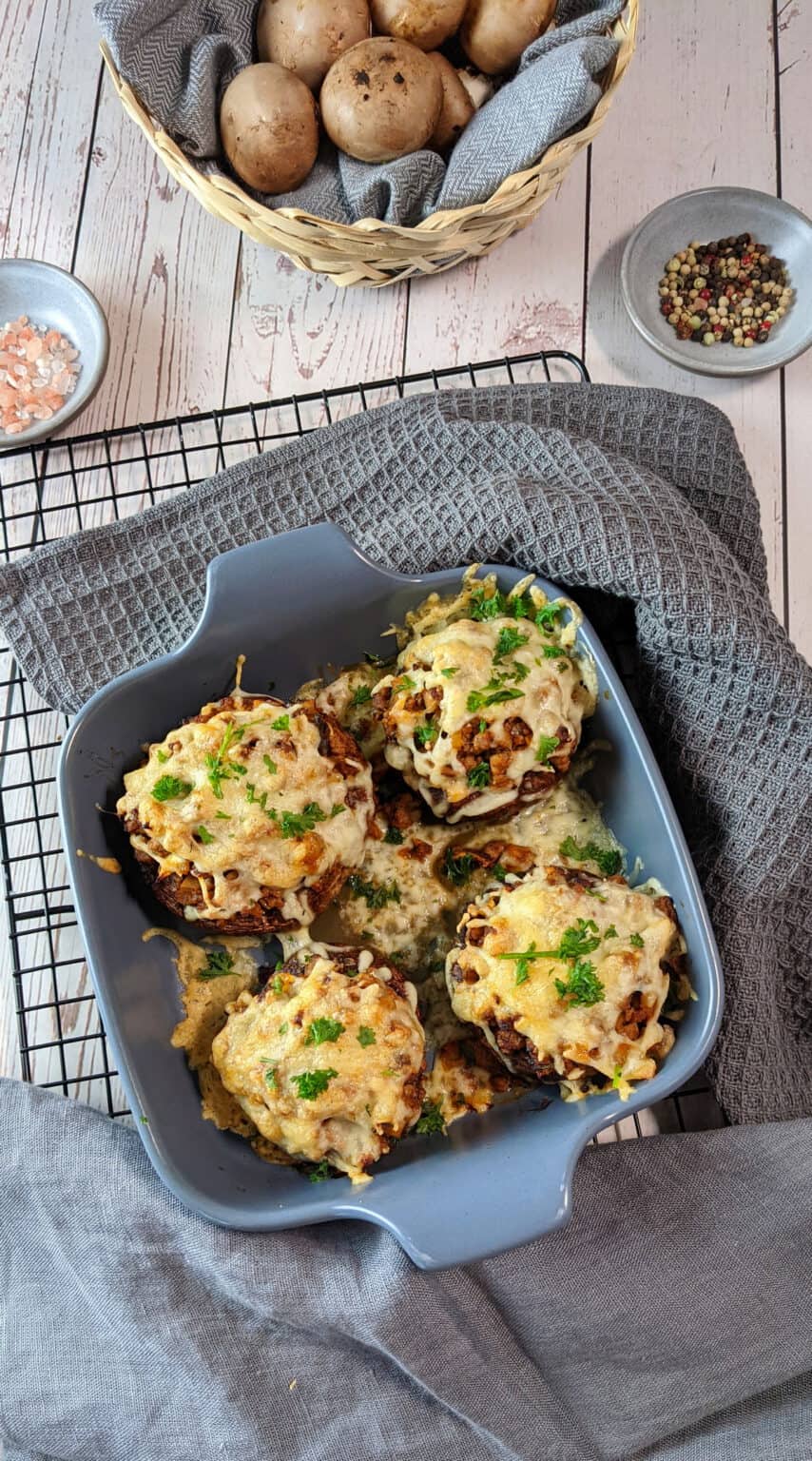 Gefüllte Champignons mit Hackfleisch - Lydiasfoodblog