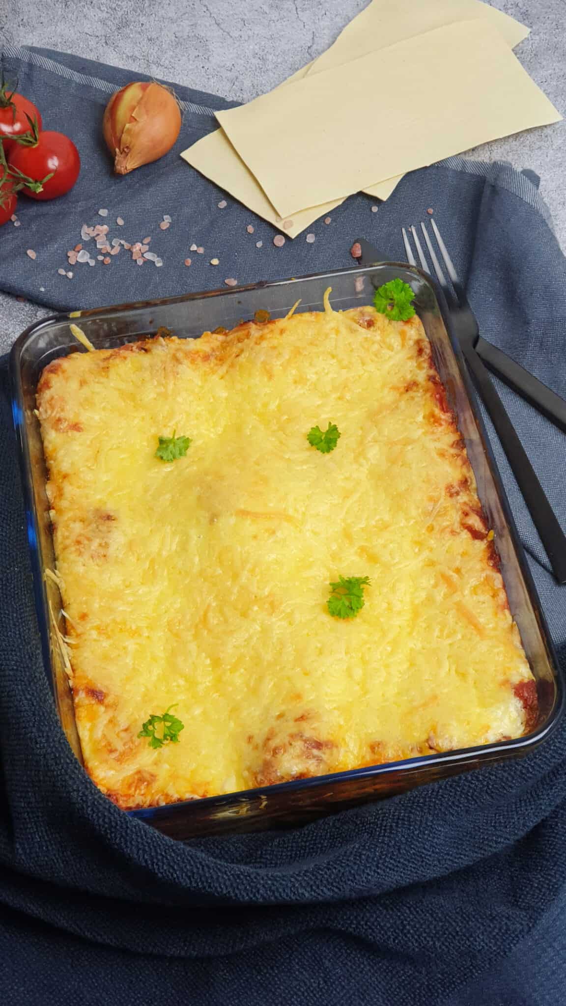 Lasagne mit Bolognese Hackfleischsoße - Lydiasfoodblog