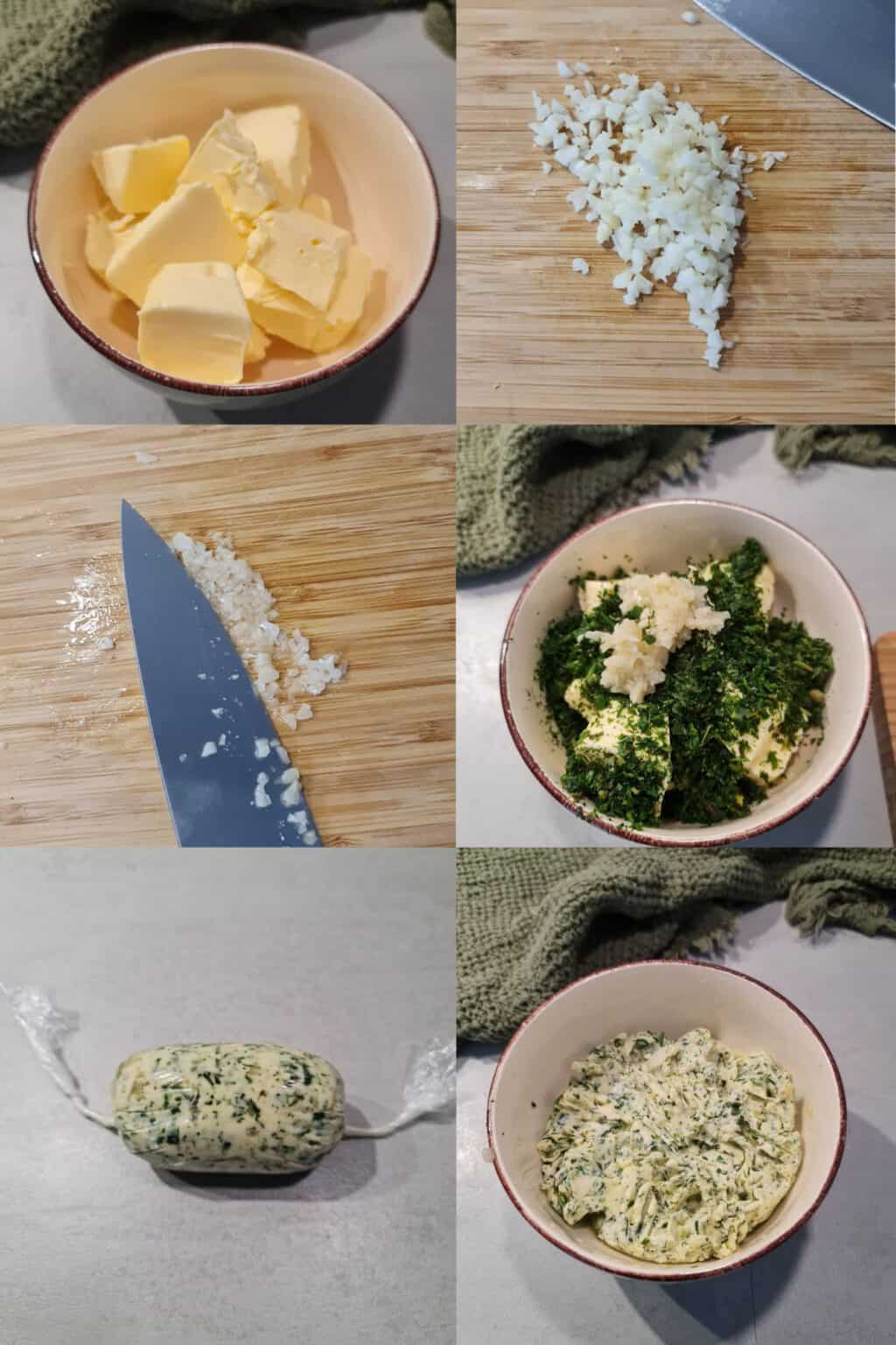 Kräuterbutter einfach selber machen mit Knoblauch und Kräutern ...